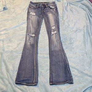 American Eagle Outfitters Distressed Flare Jeans